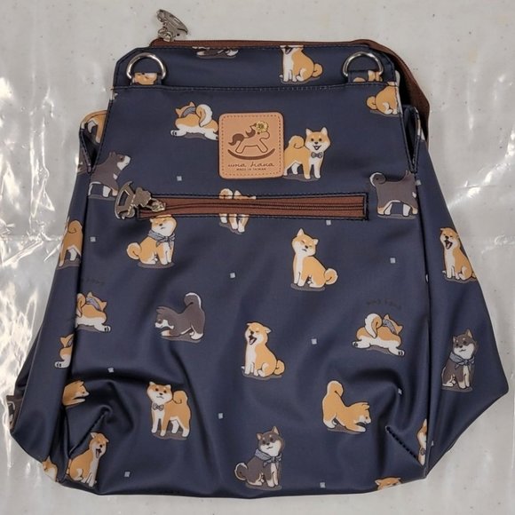 Waterproof Shiba Inu Shoulder Crossbody Backpack Bag - Picture 9 of 14